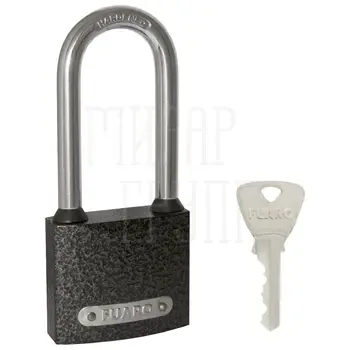 Замок навесной Fuaro (Фуаро) PL-01-38-L англ. 3 кл. (длин. дужка) коробка