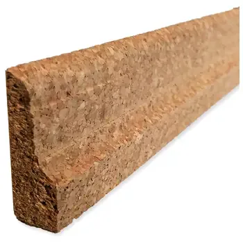 Пробковый погонаж - плинтус широкий 915х65х12 мм (10 шт.)
