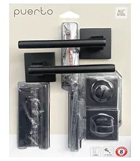 Комплект дверной фурнитуры PUERTO (ручка, завертка, защелка с/у, петли безВР) SET 514-03 2070PL 2S