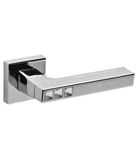 Дверные ручки на раздельном основании Fuaro (Фуаро) CRYSTAL "FLASH" DM