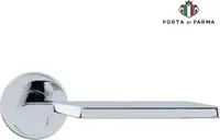 Дверная ручка на розетке PORTA DI PARMA "Levante" полированный хром