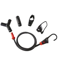Универсальный эластичный комплект ABUS SB15 Bungee Set для активного отдыха, туризма, походов (жгуты, крючки) 15 предметов комплект