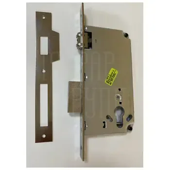 Замок врезной цилиндровый 2 оборота 1 плоский ригель роликовая защелка CISA 5C621.60.0.12