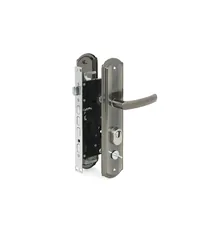 Замок врезной Palladium 405 универсального монтажа серебряно-черный