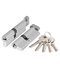 Цилиндровый механизм Ajax (Аякс) (AX202/80) AX2002Knob 80 (35+10+35) CP с вертушкой