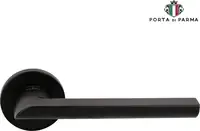 Дверная ручка на розетке PORTA DI PARMA "Punto" чёрный