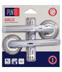 Дверная ручка Punto (Пунто) на круглой розетке "ARCO" HD