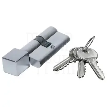 Цилиндровый Extreza AS-60C-KNOB-2 30x30 мм ключ-вертушка матовый хром