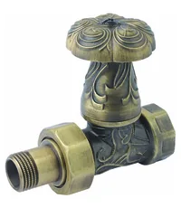 Вентиль Carlo Poletti "Art Deco" регулировочный прямой 1/2