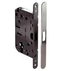 KM.002.CM.A.4.COV.BS Замок супертихий межкомнатный магнитный под цилиндр KOBLENZ Y85 с отв. планкой с плавным возвратом ручки в исх. п.