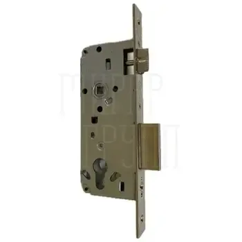 Замок врезной цилиндровый 2 оборота 1 плоский ригель защелка сталь 5C110.70.0.12