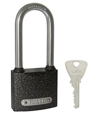 Замок навесной Fuaro (Фуаро) PL-01-63-L англ. 3 кл. (длин. дужка) коробка