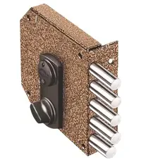 Замок Elbor (Эльбор) накладной сувальдный с задвижкой Базальт 1.05.61.МА (медный антик) /13919/