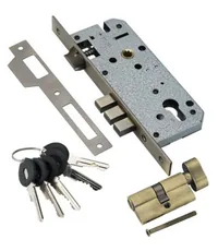 Замок врезной с цилиндром ADDEN BAU LOCK 4585 5-60B D