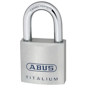 Навесной замок ABUS 725TI/50 B/PLCZHRUS (80TI) TITALIUM (дужка Ø8 мм)