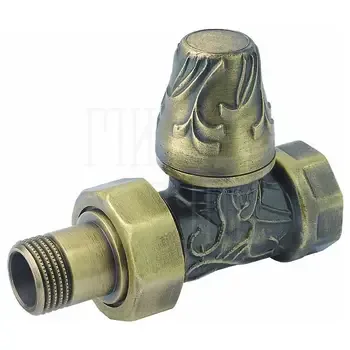 Вентиль Carlo Poletti "Art Deco" запорный прямой 3/4