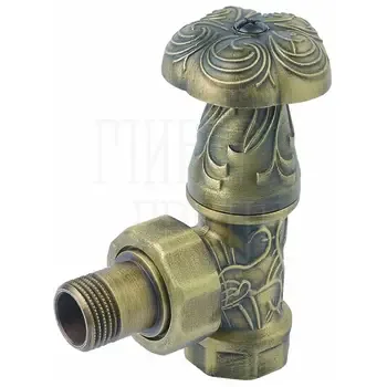 Вентиль Carlo Poletti "Art Deco" регулировочный угловой 3/4