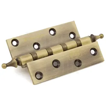 Дверная петля для дверей с четвертью PALLADIUM N 401-4 100 мм (латунная) 80/90 кг