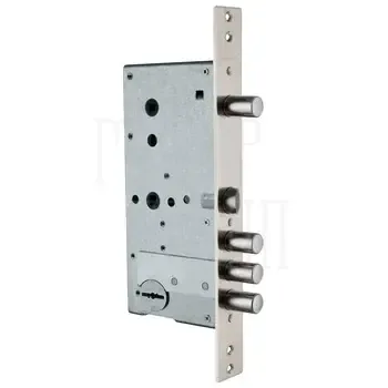 Замок Guardian (Гардиан) врезной сувальдный с задвижкой и защёлкой ЗВ 50.15 4 кл. /123:159/