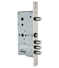 Замок Guardian (Гардиан) врезной сувальдный с задвижкой и защёлкой ЗВ 50.15 4 кл. /123:159/