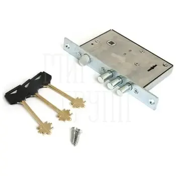 Замок Elbor (Эльбор) врезной сувальдный с защёлкой RеХ.1.7 3 кл.