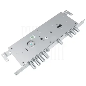 Замок Guardian (Гардиан) врезной двухсистемный ЗВ 25.14 Т (прав) с тягами (без накл) 5+1 кл (длин. кл. 54мм) /123:454/