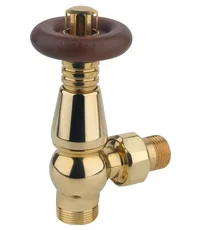 Вентиль Carlo Poletti Brass "Wood" термостатический угловой 1/2