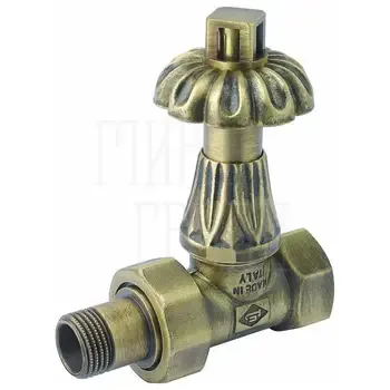 Вентиль Carlo Poletti "Artistic" термостатический прямой 1/2