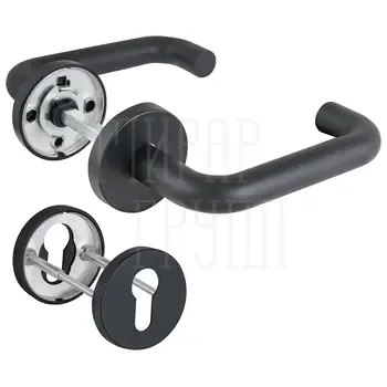 Дверные ручки на раздельном основании Fuaro (Фуаро) DH-0219 с накладками