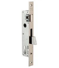 Корпус Kale kilit (Кале килит) узкопрофильного замка с защёлкой 253 (25 mm) w/b (никель)