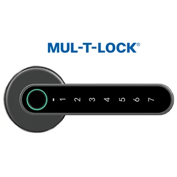 Электронная ручка Mul-T-Lock Smart H03 c отпечатком пальца, по коду, через телефон