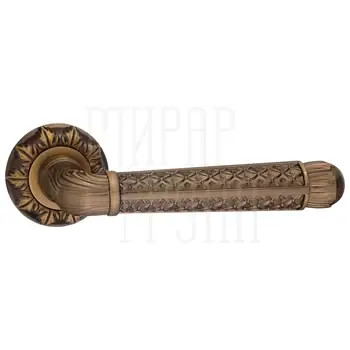 Дверные ручки Renz (Ренц) "Альбино" INDH 63-10 на круглой розетке