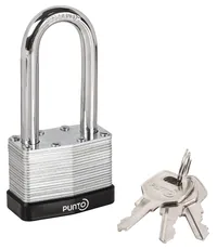 Замок Punto (Пунто) навесной PK-6550L 3 key англ. длиная дужка