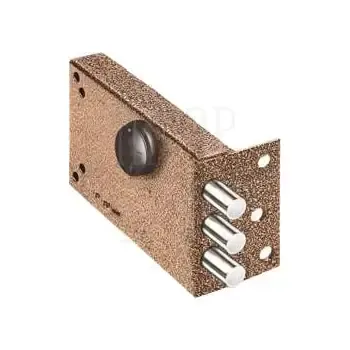 Замок Elbor (Эльбор) накладной Лазурит 1.02.51.МА никель сув. 3 риг. медный антик /39360/