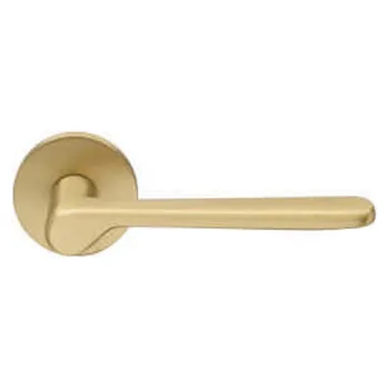 Дверная ручка дизайнерская премиум Ghobestir "CITY Collection" 023 на круглом основании