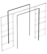 Комплект Armadillo (Армадилло) для обрамления пенала для двухстворчатой двери SLD.Comfort-PENAL frame 1800/2900