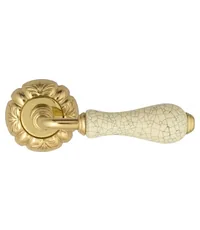 Дверная ручка на розетке Venezia "COLOSSEO" c кракелюром D5