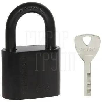 Замок навесной Fuaro (Фуаро) PL-15-40 Black диск. 4 кл. БЛИСТЕР
