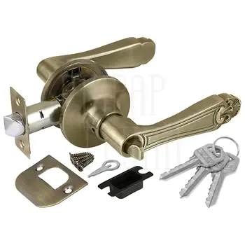 Дверная ручка-защелка Fuaro (Фуаро) DK637 (кл/фик.)