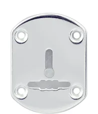 Декоративная Punto (Пунто) накладка ESC021/1-SS-NEW (нержавейка) на сув. замок со шторкой (1 шт.) тех.упак.