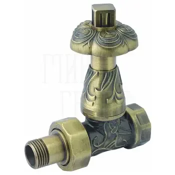 Вентиль Carlo Poletti "Art Deco" термостатический прямой 3/4