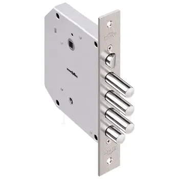 Замок Elbor (Эльбор) врезной сувальдный с задвижкой и защёлкой Базальт 1.05.41 /02646/