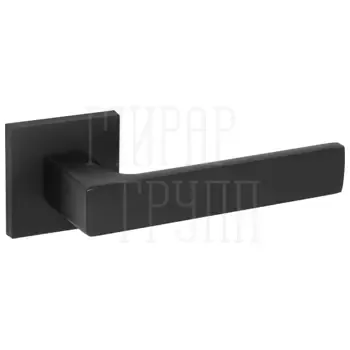 Дверная ручка на круглой розетке Fuaro (Фуаро) "TETRAGON" 170 mm