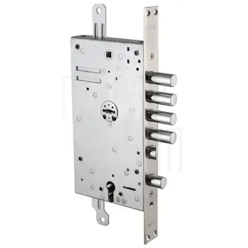 Замок Mottura (Моттура) врезной двухсистемный 54.Y787-D MyKey (правый) (накладки 95.323-95.324 CR), ключ 60 мм