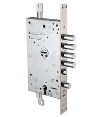 Замок Mottura (Моттура) врезной двухсистемный 54.Y787-D MyKey (правый) (накладки 95.323-95.324 CR), ключ 60 мм