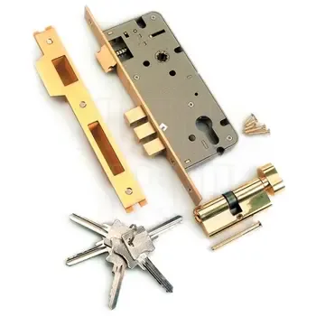 Замок врезной Archie L01-45-70 TR ключ-вертушка (англ.)