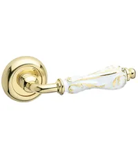 Дверная ручка на розетке Fimet "Flora" 147P (231С)