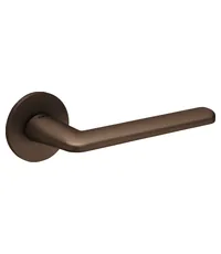 Дверная ручка на круглой розетке Tupai "Eliptica" 3098 5S RT (на тонком основании 5 мм)