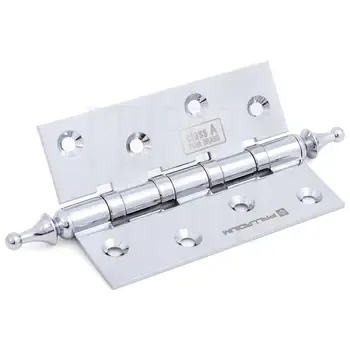 Дверная петля латунная универсальная PALLADIUM N 500 A-4 100 мм (латунная) 60/70 кг