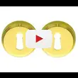 Накладки на круглой розетке под кабинетный ключ Colombo CD1003 BB (Piuma)